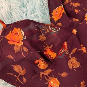 Vintage Sheer Floral Slip Mini Dress